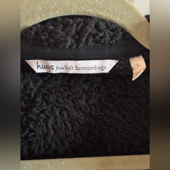 Soft Surroundings Charcoal Teddy Jacket - Picture 2 of 4